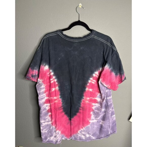 Lynyrd Skynyrd Unisex Large Tie Dye Eagle Distressed USA Flag Oversized - Picture 2 of 6